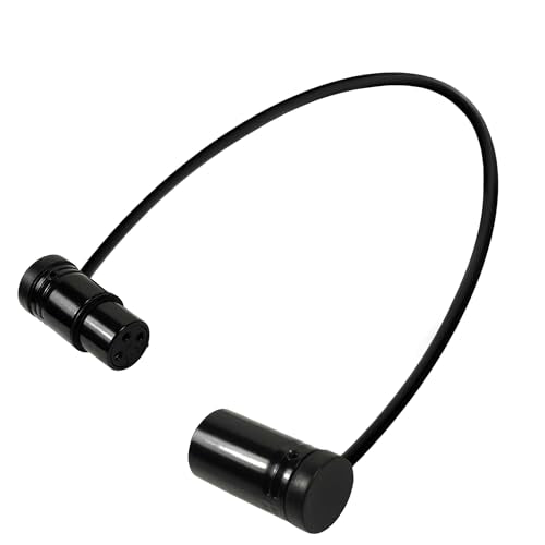 HQRP 2-Pack 3-Pin XLR Female to 3-Pin XLR Male Adjustable-Angle Low-Profile Cables Compatible with Sound Devices 302, 552, 633, 688, 788T Mixer/Recorder, Premium Gold-Plated Male Connector