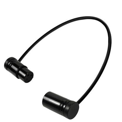 HQRP 2-Pack 3-Pin XLR Female to 3-Pin XLR Male Adjustable-Angle Low-Profile Cables Compatible with Sound Devices 302, 552, 633, 688, 788T Mixer/Recorder, Premium Gold-Plated Male Connector