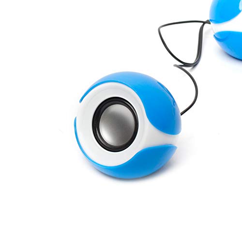 Frisby Audio FS-810 2.0 Stereo USB Powered Computer Desktop PC Laptop Speakers w/Volume Control (Blue) - color: Blue