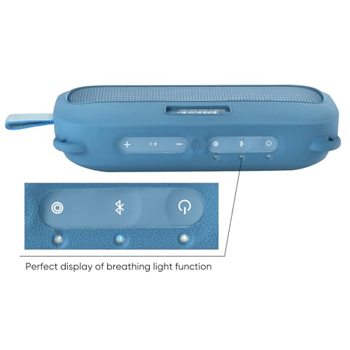Silicone Case Compatible with Bose New SoundLink Flex 2nd Gen, Protective Case with Shoulder Strap for Bose Speaker (Blue) - color: Blue