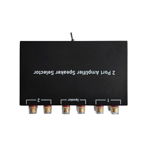 2 Way Bidirectional Amplifier Speaker Selector, 2(1)-in-1(2)-Out Amplifier Speaker Switcher, AMP A/B Switch Splitter 2-Port Loudspeaker Control Combiner Box - color: AMP switch 1*2-2*1