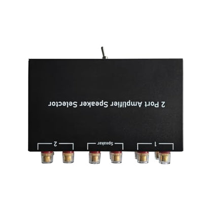 2 Way Bidirectional Amplifier Speaker Selector, 2(1)-in-1(2)-Out Amplifier Speaker Switcher, AMP A/B Switch Splitter 2-Port Loudspeaker Control Combiner Box - color: AMP switch 1*2-2*1