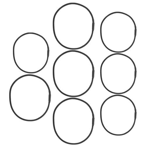 Baluue 8pcs Universal Microphone Shock Mount Rubber Bands, Elastic Replacement Bands for Condenser Mic Holder with Stretchable Durability, for Studio Recording and Busy Environments