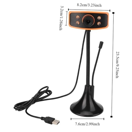 1080P HD Webcam with Microphone – USB Computer Camera for Laptops and Desktops Video Conferencing, Night Vision & Plug and Play