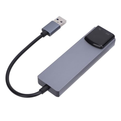 Fabater External USB Sound Card, 5.1 7.1 Channel Support Smart Noise Reduction 5. Channel External Sound Card, USB for Gaming with Optical Input Output for PC Laptop Home