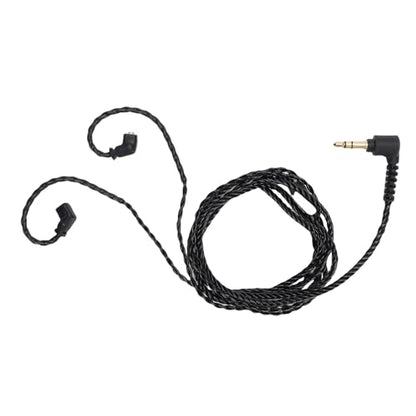 HiFiPro IEM Cable 3.5mm to QDC 0.78mm 2 Pin | OFC Braided, Lossless Sound, Wide Compatibility for CCA TRN Headphones