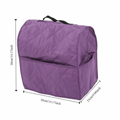‌Stand Mixer Cover with Storage Pockets and and Handle Dust Proof Protective Bag for 4.5QT Mixers and Small Kitchen Appliances(Purple) - color: Purple