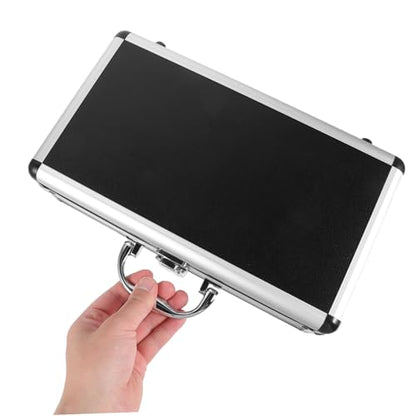 Black Microphone Carrying Case with Rigid Padding Interior