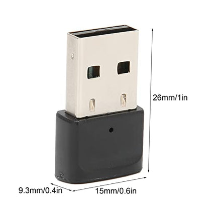 USB Bluetooth 5.0 Adapter, Music Transmitter, for Computer/TV/Projector/Headphones/Speakers, Plug and Play, Mini Compact Size, Anti Interference