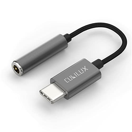 USB C Headphone Adapter [96KHz/24bit DAC] Compatible with iPhone 17/16/15 Pro Max, iPad Pro 13/12.9/11, iPad Air 13/11, iPad 11/10, Type C to 3.5mm Audio Dongle - color: Grey