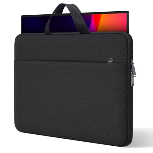 24 Inch Portable Monitor Case Carrying Sleeve Compatible with 23.8-24 Inch Portable Large Monitor with Handle Pocket, Protective Travel Shockproof-Padded Accessory Bag - size: 23.8-24 Inch