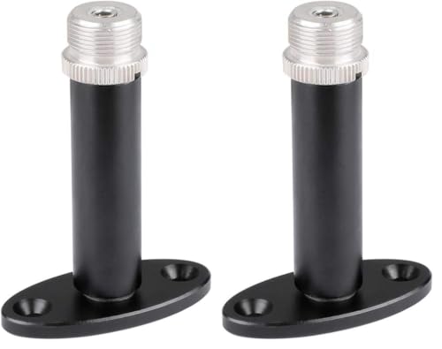 CAMVATE Wall Mount Bracket With 5/8"-27 Male Screw for Mic Microphone Mount (Pack of 2) - size: 5 x 6.5 x 2.2 cm (Pack of 2)
