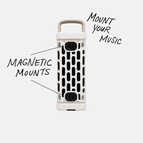 Turtlebox Ranger, Ultra-Portable Bluetooth Speaker, Waterproof, Ivory - color: Ivory