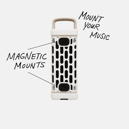 Turtlebox Ranger, Ultra-Portable Bluetooth Speaker, Waterproof, Ivory - color: Ivory