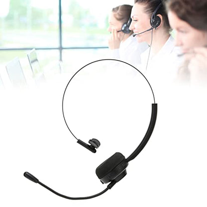 VBESTLIFE Office Bluetooth Headset with Mic, Bluetooth Trucker Headset, Noise Cancelling Trucker Bluetooth Headset, Support Noise Reduction, for Call Center,Home,Smartphones,PC