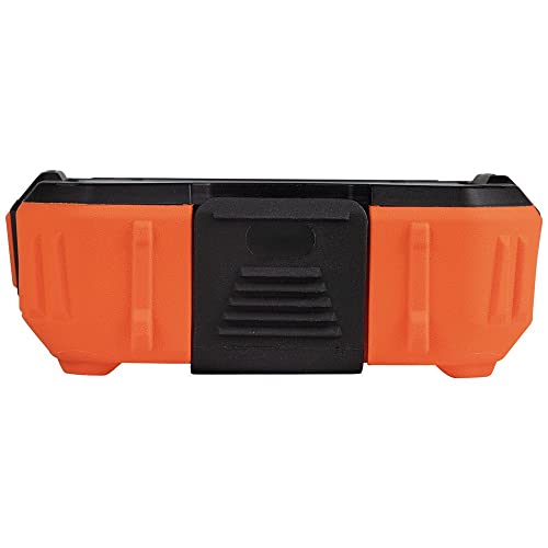 KLEIN TOOLS AEPJS2 Bluetooth Speaker with Magnetic Strip and Hook, Rechargeable, Wireless and Aux Capable, Hands Free Capable, 10 Hr Run Time, IP54 Dust and Water Resistant