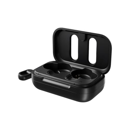 Skullcandy Dime 2 Wireless Earbuds,Bluetooth Headphones,Noise Isolating Fit,Up to 12 Hours Battery,Microphone for iPhone Android,Easy Carry with Integrated Lanyard - True Black,(Pack of 2) - color: True Black, size: One (Pack of 2)