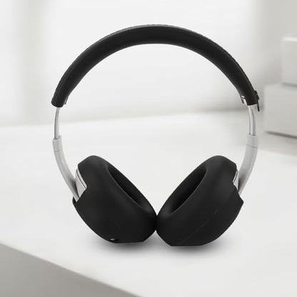 Studio Pro Silicone 2-in-1 Sweat Case Cover Set with Anti-Scratch Ear Pad Covers & Zipper Headband Cover – Compatible with Beats Studio Pro Wireless Headphones（Black） - color: Black 2-in-1