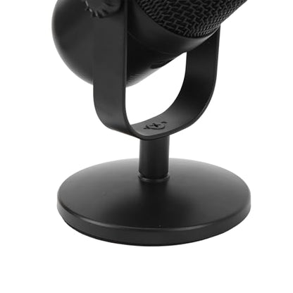 Focket USB Microphone, Plug and Play Metal Condenser Noise Cancelling RGB Lighting Podcast Microphone, Streaming with USB Cable for Laptop Studio Gaming Streaming