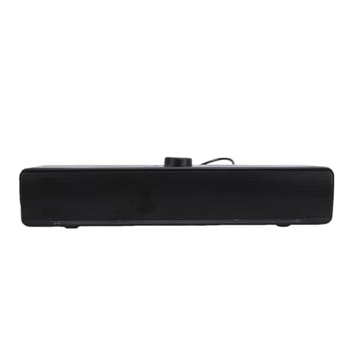 GOWENIC Computer Speakers, 12.6 Inch Bluetooth Soundbar with Rotary Volume Control and Dynamic RGB Lighting, USB Connection for PC Laptop