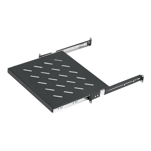 Gator Rackworks Universal Rack Mounting 1U Sliding Shelf with 13.8" Depth, (GRW-SHELF1SLD) - size: 1U Rack Space - Sliding