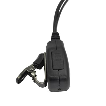 2Pin Earpiece with Mic Walkie Talkie Headset Earphone Ear Piece for Midland 2-Way Radios GXT LXT (G Shape Style)