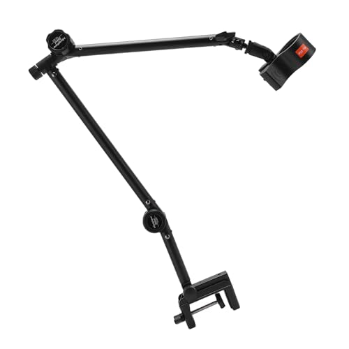 Microphone Boom Arm, 360° Rotatable Low Profiles Mic Stand with Desk Mount and 3/8" 5/8" Interface 3.3lb Capacity Foldable Desk Condenser Dynamic Mic Arm for Podcast
