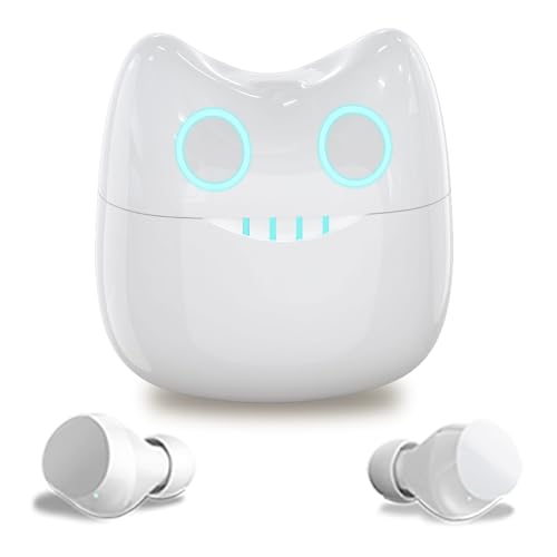 Wireless Earbuds, Bluetooth Headphones with Cartoon Charging Case, Built in Mic Ear Buds, Premium Sound Stereo, Deep Bass, Touch Control, IPX5 Waterproof, JE-10W_K2 - color: JE-10W_K2