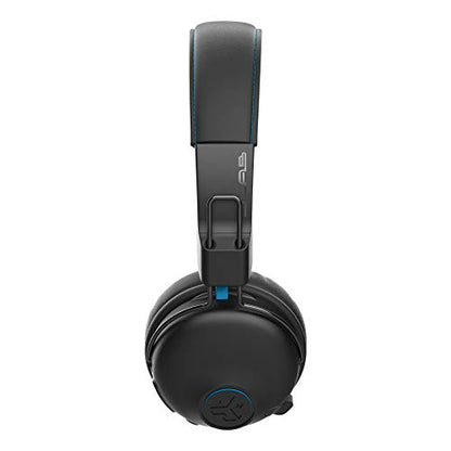 JLab Play Gaming Wireless Headset with Retractable Boom mic, AUX Cord, Console Compatible, Black