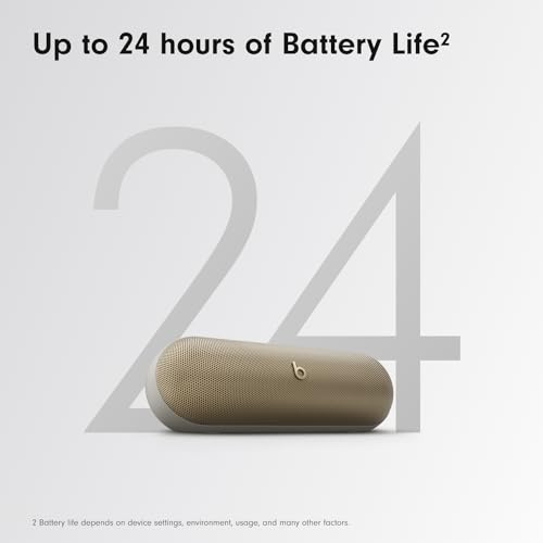 Beats Pill - Wireless Bluetooth Speaker with 20W Power Adapter - Champagne Gold - color: Champagne Gold, style: With Power Adapter