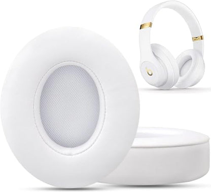 GEVO Replacement Ear Pads for Beats Studio 2 & 3 Headphone Ear Cushions - color: White