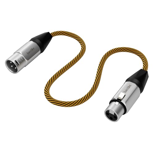 3ft XLR Cable, Nylon Braided Microphone Cable,Balanced Male to Female Audio Cord, Braided Shield for Studio DJ - size: 3 Feet, style: 1 Pack