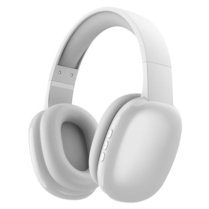 Gabba Goods Wireless Over Ear Bluetooth Headphones with Microphone - Wireless Headset -Noise Reduction - Bluetooth, Wired,Built in Micro SD for Travel, Home, Work TV,PC,Gaming,Cellphone (Silver) - color: Silver