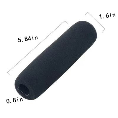 custom microphone cover Windshield foam cover microphone isolation shield Anchor Interview Headphones Windproof (lengthen) - size: lengthen