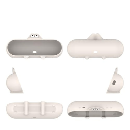 Silicone Protective Case for Beats Pill 2024 Speaker Anti Drop Dustproof Protective Sleeve Silicone Shell Cover Case Speaker Accessory (White) - color: White