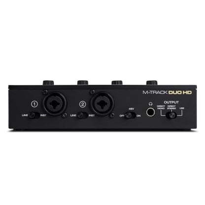 M-AUDIO M-Track Duo HD Recording Studio Pack | 2 XLR/TRS Inputs, 2 TRS Outputs, 24-Bit/192kHz, Condenser Microphone, Studio Headphones, for Creators and Podcasts - size: HD Pack Audio Interface, style: HD Producer Pack
