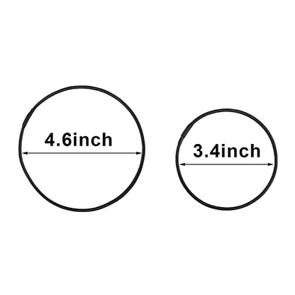 ZYAMY 8pcs Black Universal Elastic Band Replacement Microphone Shock Mount Rubber Ring Shock Mount Retainer