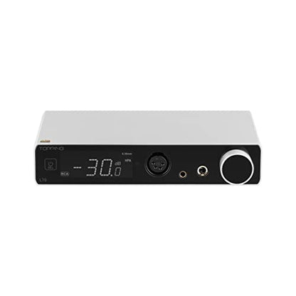 Topping L70 Full Balanced NFCA Headphone Amplifier, 7500mWx2 HiFi Headphone Amp, 4-Pin XLR/4.4mm Balanced/6.35mm SE Earphone Jack/Line Output XLR/TRS/RCA Input Home Audio Preamplifier (Silver) - color: Silver