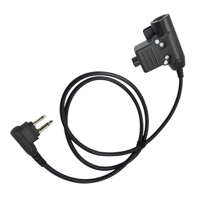 Tactical U94 Ptt System Push-to-Talk Button Compatible for Walkie Talkie 2 Way Radio(Civilian Wired) (for cp200)