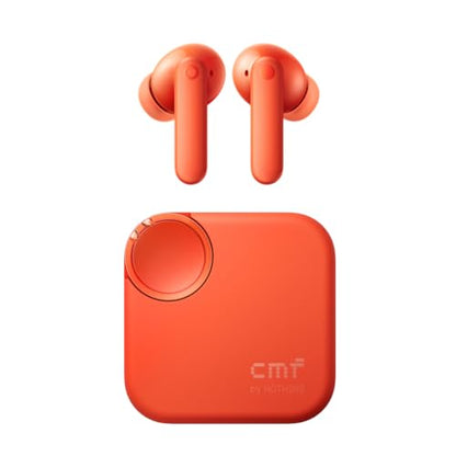CMF By Nothing Buds 2 48dB Hybrid ANC True Wireless Earbuds, Strong and Comfort Noise Cancelling, Ultra Bass and Dirac Sound, in-Ear Detection, 55H Playtime, 6ENC Mics, Bluetooth 5.4 Light Orange - color: Light Orange