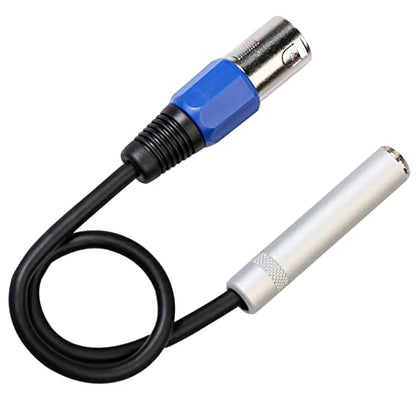 1/4 to XLR Cable,Balanced 1/4inch Female to XLR Male Stereo Audio Adapter,Quarter Inch/TRS to XLR Male Connector, 500231109