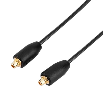 Replacement Earphone Cable, Upgraded Audio Cable with Mic for In-Ear Monitors, Durable Black for Musicians Commuters Gamers Fitness Enthusiasts