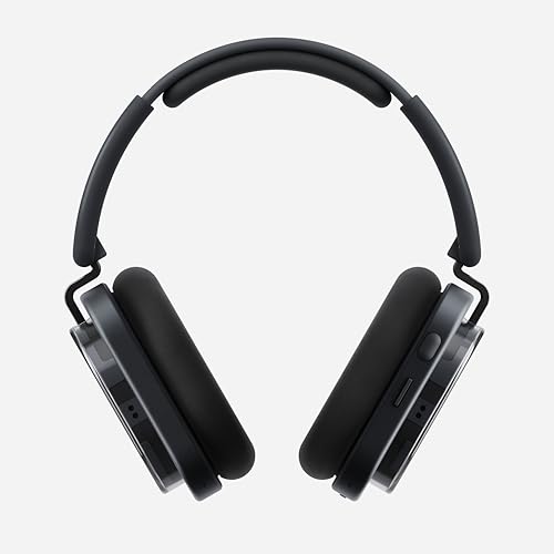 Nothing Headphone (1) Hybrid Active Noise Cancelling Headphones, Wireless Over-Ear Headphones with 6 Mics, 80Hrs Playtime, Hi-Res Audio, KEF-Tuned, Spatial Sound, Comfort Fit & Fast Charging Black - color: Black