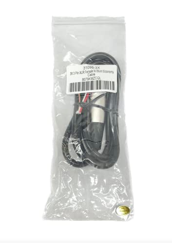 Custom Cable Connection 3 Foot Pro-Audio XLR Balanced Microphone Male to Blunt - 18 AWG Economy Shielded Install Cable - size: 3 Foot, style: Male to Blunt
