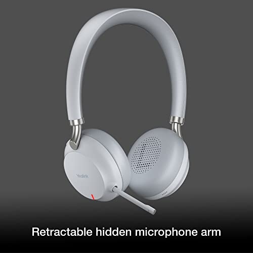 Yealink BH72 Bluetooth Headset UC with Charging Stand, USB-A (Grey) - GTW Bundle Yealink Wireless Headset with Global Teck Microfiber Cloth - Compatible for Office and Home Use - color: Grey - w/ Charging Stand, size: UC Version