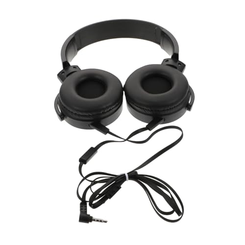 Holibanna Portable Stereo Gaming Headset with Microphone Lightweight Over Ear Wired Headphones for Computer and Smartphone Comfortable Breathable Design for School Age Users