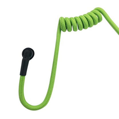 2-Way Radio Earpiece Nylon Acoustic Braided Tube Ear Coils Knitted Replacement for Left Right Surveillance Walkie Talkie Headset(Color) (Green)