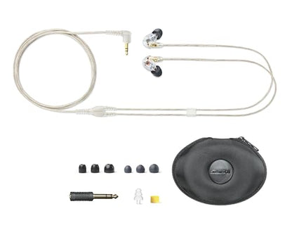 Shure SE425 PRO Wired Earbuds - Professional Sound Isolating Earphones with Detailed Sound, Dual-Driver Hybrid, Secure in-Ear Fit, Detachable Cable, Durable Quality, Clear | Professional Sound Isolating Earphones with Detailed Sound, Dual-Driver Hybrid, S