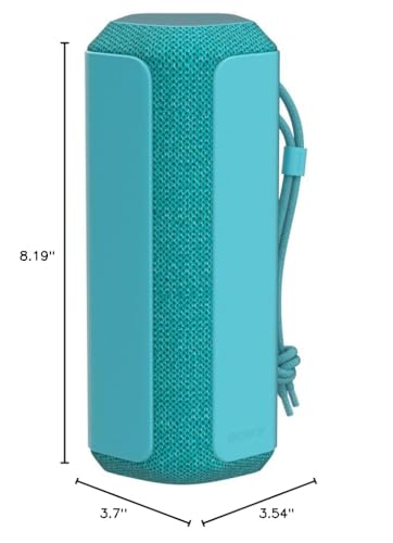Sony SRS-XE200 X-Series Wireless Ultra Portable-Bluetooth-Speaker, IP67 Waterproof, Dustproof and Shockproof with 16 Hour Battery and Easy to Carry Strap, Blue - color: Blue