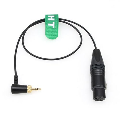 Mic Transmitter Audio Cable for Sennheiser SK 500 G4 Sony UWP D11 D21, XLR 3 Pin Female to Right Angle Locking 3.5mm 1/8" TRS 20" - color: XLR3F to right-angle 1/8", size: 50cm